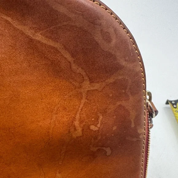 Dooney & Bourke Brown Leather Backpack As Is Condition - Picture 5 of 16